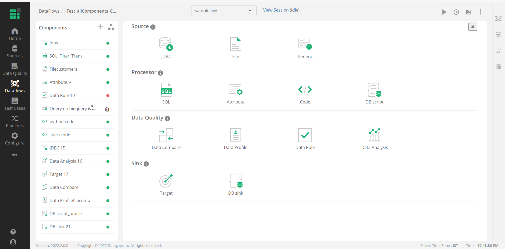 screenshot of ETL Validator